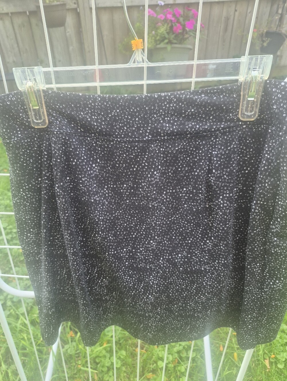Black Speckle Skater Skirt - Women's Circle Skirt